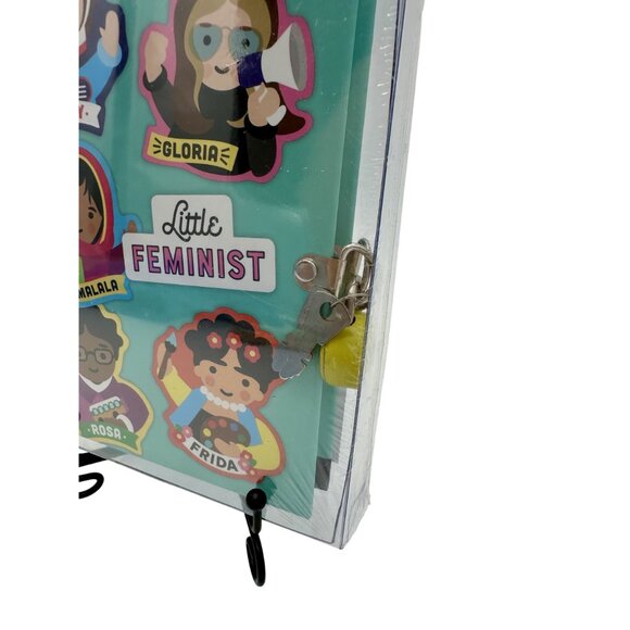 Little Feminist Diary Locking 2 Keys Girl Power Tween Heroes Womens History - Picture 2 of 7